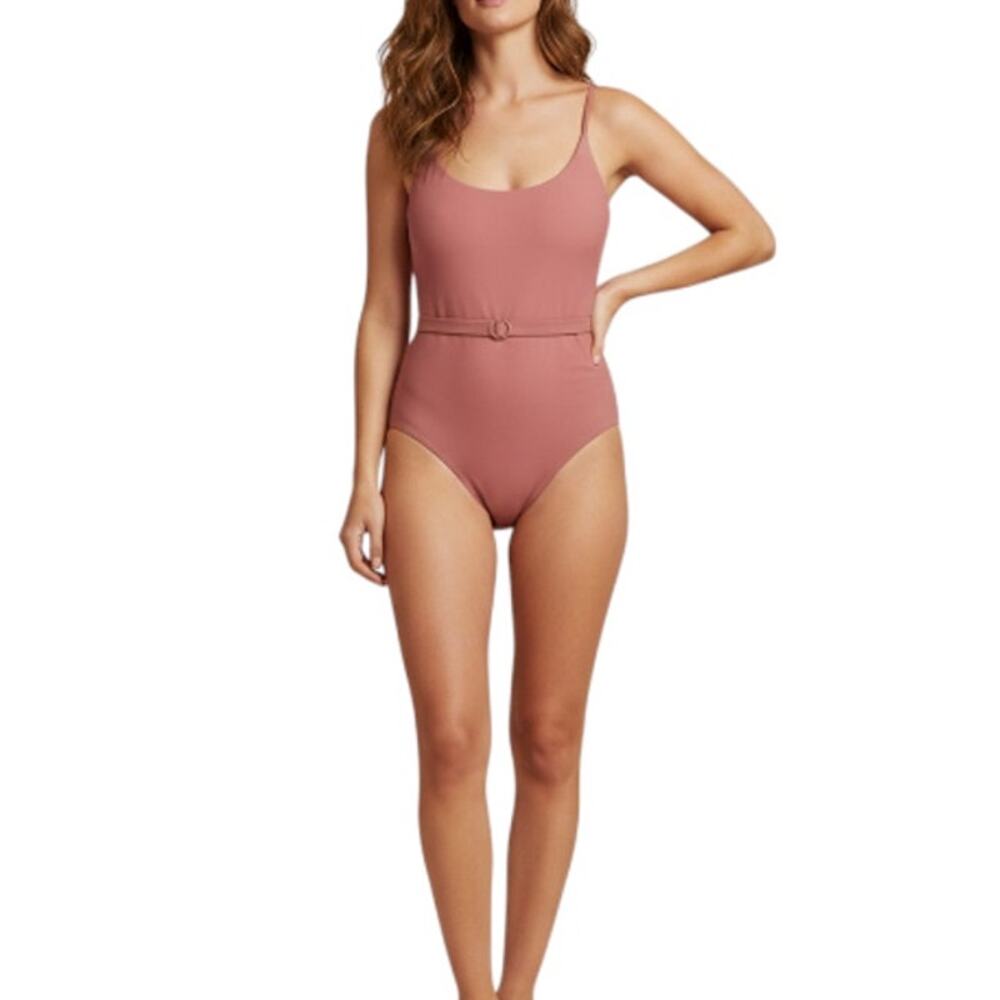 ANDIE The Riviera Belted One Pcs Swimsuit Sz M Retro Nostalgia Feminine Y2K NWT